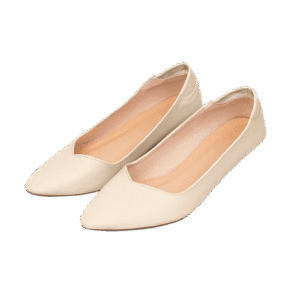 Beige low heel
